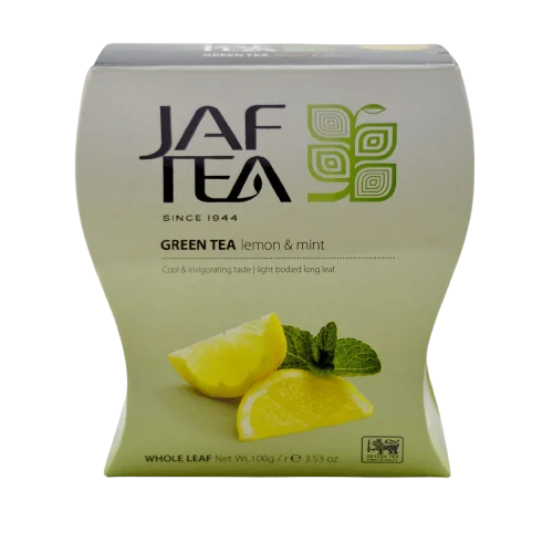 چای سبز جف تی Jaf Tea مدل Lemon & Mint