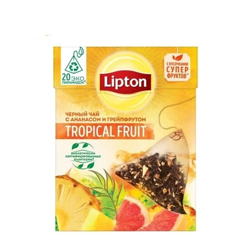 چای لیپتون Lipton مدل Tropical Fruit بسته 20 عددی
