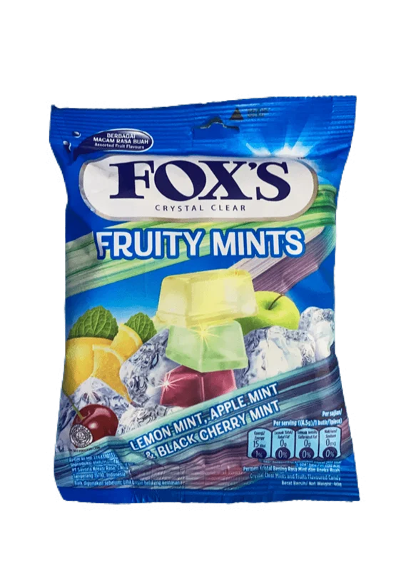 ابنبات Foxs مدل Fruity Mints بسته ۹۰ گرمی