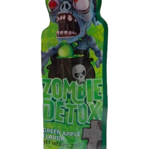 ژله ترش زامبی با طعم سیب سبز 20 گرمی zombie