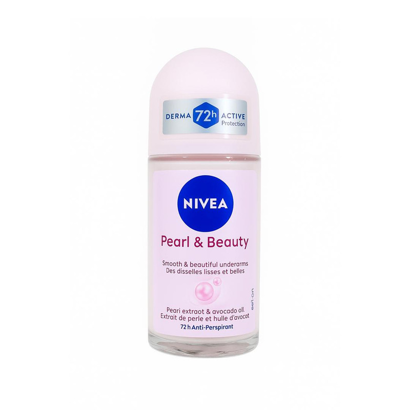 مام رول ضد تعریق زنانه نیوآ NIVEA مدل Pearl & Beauty حجم ۵۰ میلی لیتر