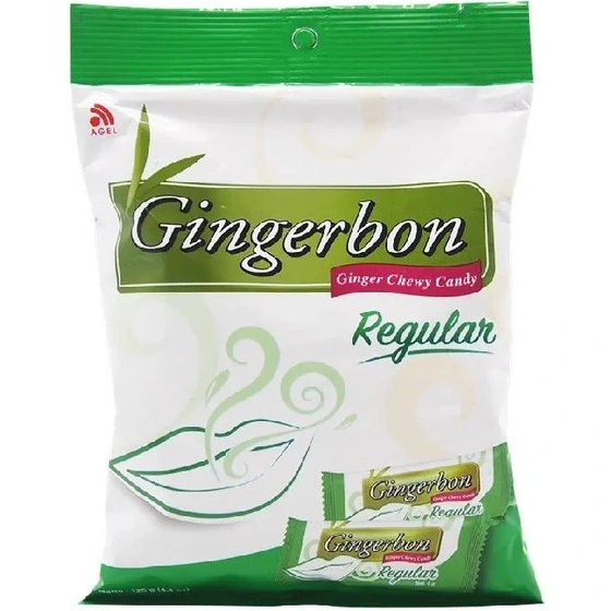 تافی زنجبیلی جینجربن 125 گرمی مدل Regular