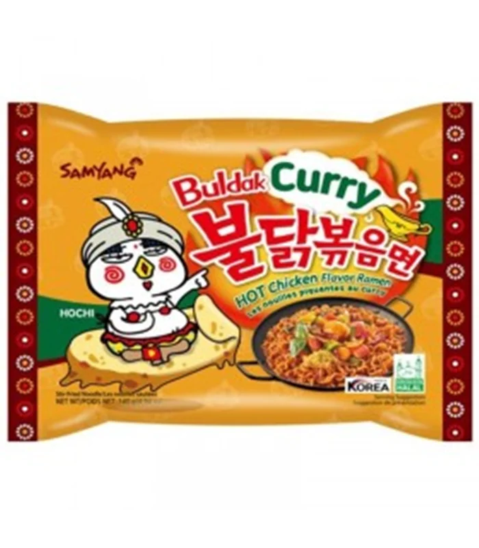 نودل کره ای با طعم مرغ کاری سامیانگ Samyange مدل Curry