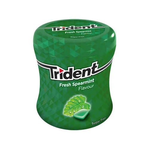 آدامس نعنا سبز ( بدون شکر ) تریدنت – trident