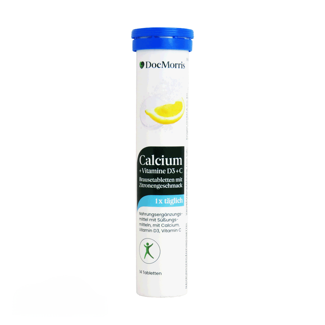 قرص جوشان ویتامین دی سه ، ای و کلسیم DocMorris مدل   E + Calcium + D3