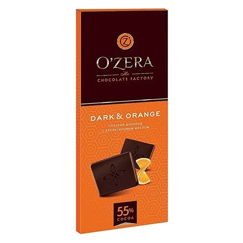 شکلات پرتقالی تلخ 55% اوزرا O’Zera