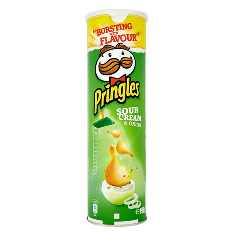 چیپس پرینگلز Pringles طعم پیاز و خامه