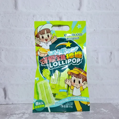 آبنبات بستنی خشک با طعم طالبی _ ۸ عددی LOLLIPOP