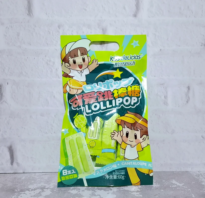 آبنبات بستنی خشک با طعم طالبی _ ۸ عددی LOLLIPOP