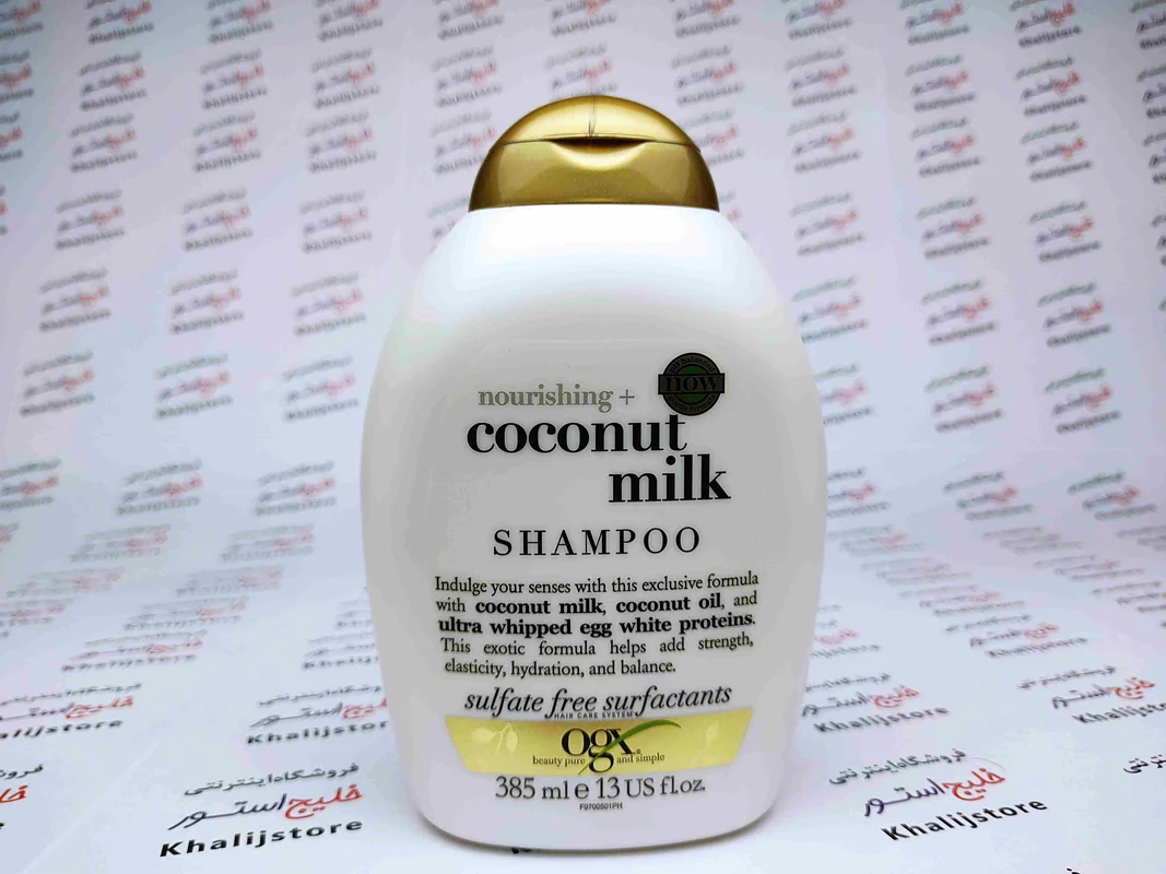 شامپو بدون سولفات او جی ایکس Ogx مدل Coconut Milk
