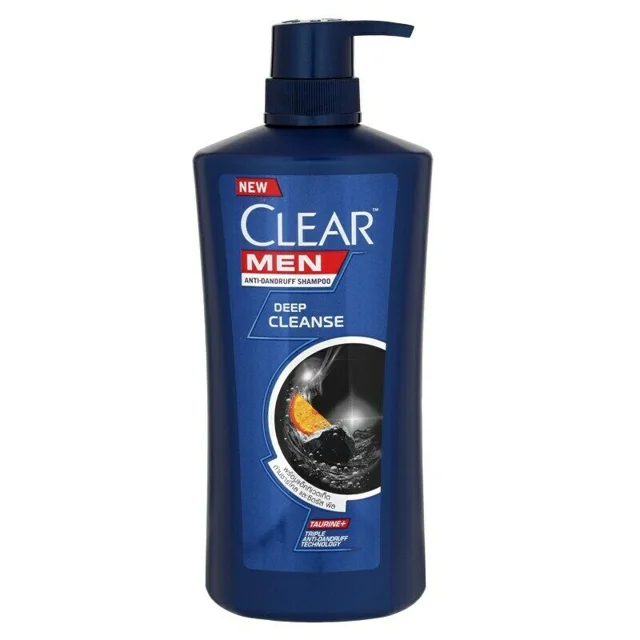 شامپو ضد شوره کلیر مردانه پمپی مدل Deep Cleanse با زغال فعال و مرکبات حجم 650