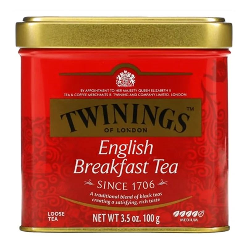 چای سیاه صبحانه انگلیسی توینینگز قوطی فلزی – Twinings