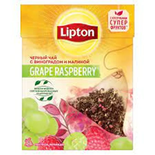 چای لیپتون Lipton مدل GRAPE RASPBERRY بسته 20 عددی