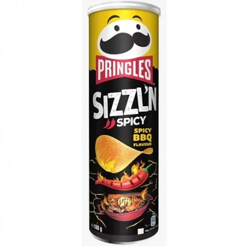 چیپس پرینگلز با طعم باربیکیو تند و آتشی  Pringles