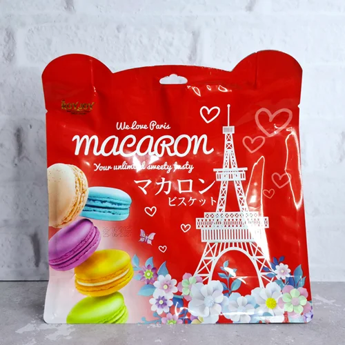 بیسکویت ماکرون مینی (قرمز) _ ۲۵۰ گرمی macaron ROY JOY