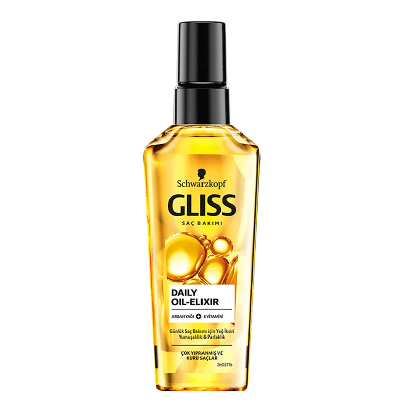 سرم ترمیم کننده مو خشک و آسیب دیده گلیس مدل Daily Oil Elixir