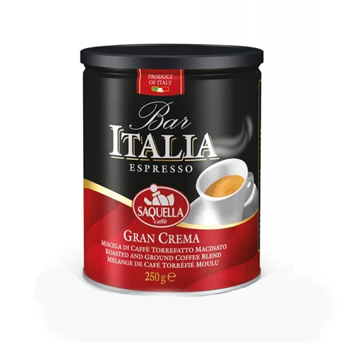 قهوه اسپرسو آسیاب شده ایتالیا Italia مدل GRAN CREMA قوطی 250 گرم