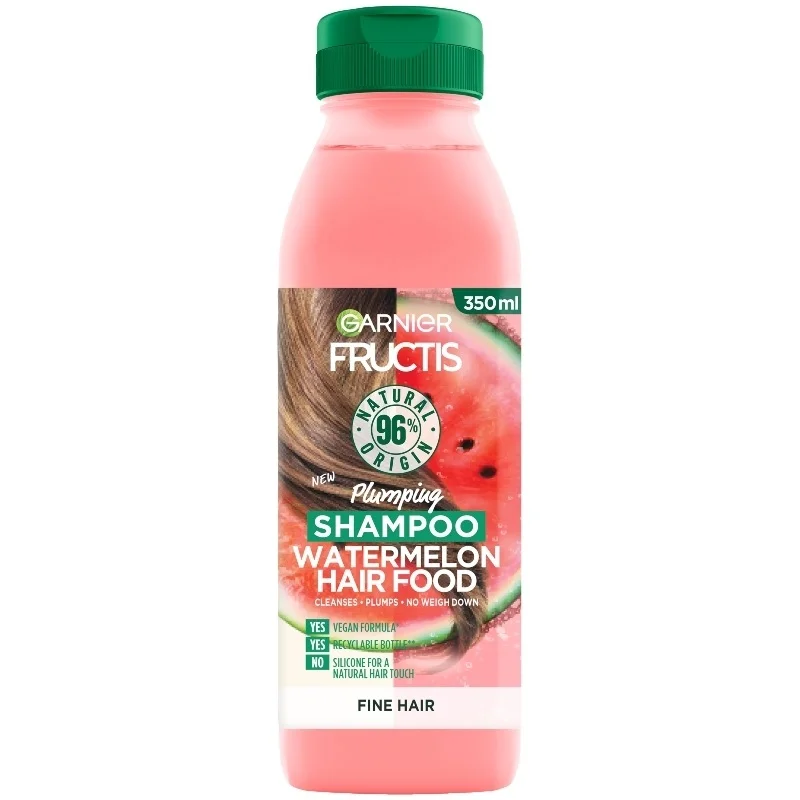 شامپو حجم دهنده هندوانه گارنیر Garnier Fructis Watermelon Hair Food Shampoo 350 ml