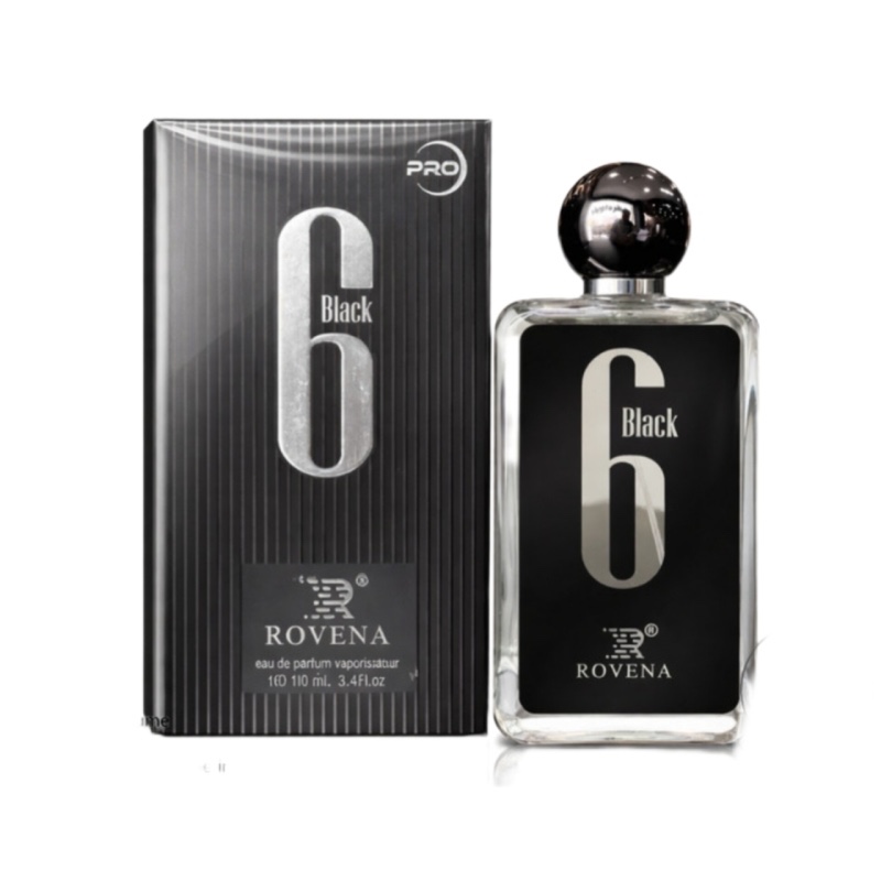 عطر مردانه روونا سیکس بلک رایحه افنان Rovena 6 Black | Afnan 9PM