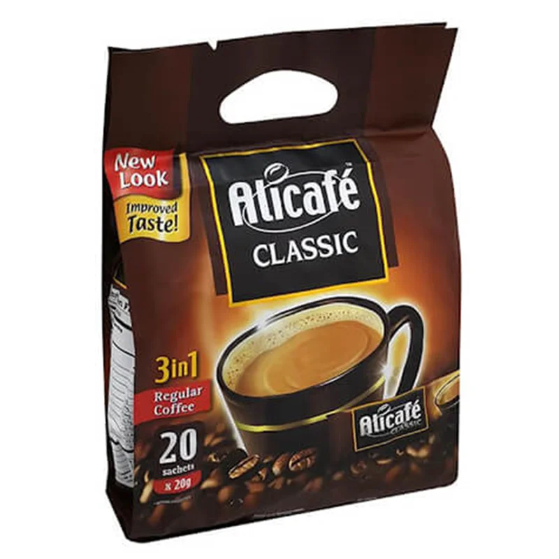 قهوه فوری علی کافه Alicafe مدل Classic 3 in 1 بسته 20 عددی