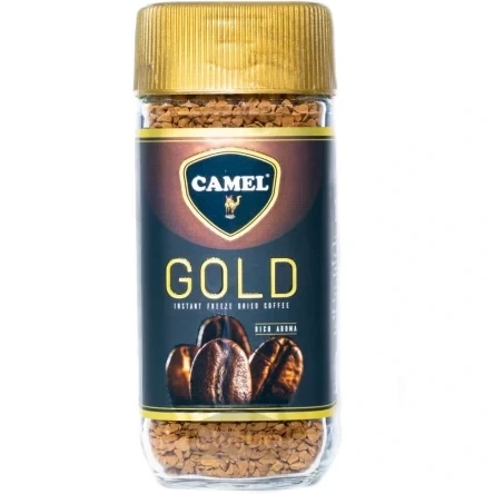 قهوه گلد کمل شیشه 200 گرمی –  camel gold