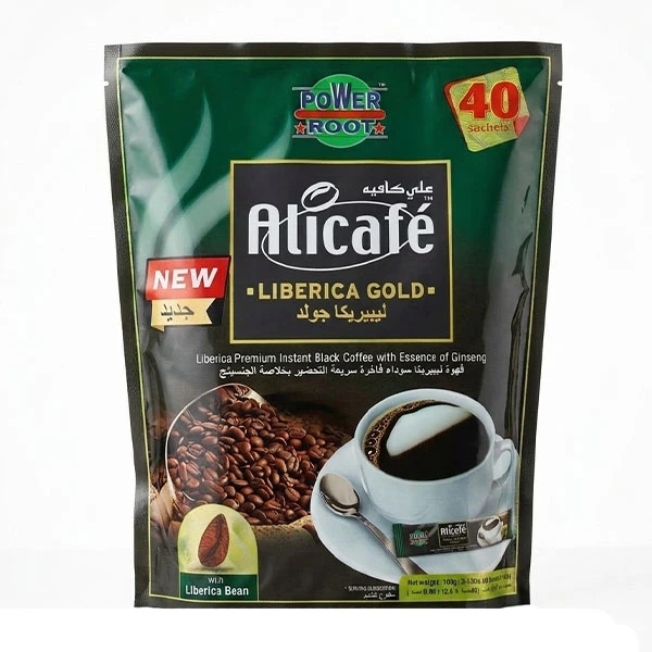 پودر قهوه علی کافه لیبریکا گلد اصلی _ مدل  LIBERICA GOLD بسته 40تایی