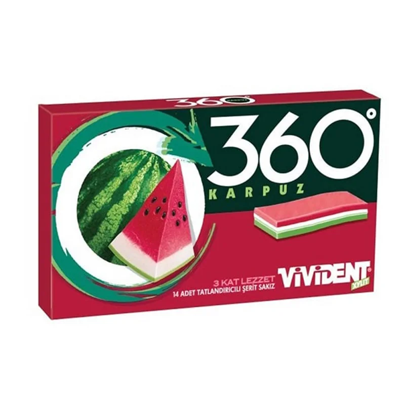 آدامس ویویدنت مدل ۳۶۰ طعم هندوانه