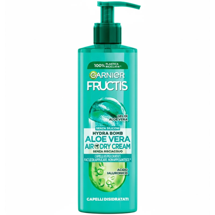 کرم مو آبرسان گارنیر آلوئه ورا Garnier Fructis Aloe Vera Air Dry Hair Cream حجم ۴۰۰ میلی لیتر