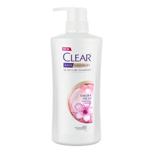 شامپو کلیر پمپی ضد شوره Clear Anti Dandruff Scalp Care Shampoo Sakura fresh حجم 650 میلی لیتر