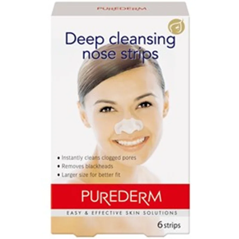 چسب پاک کننده بینی پیوردرم Purederm Deep Cleansing Nose Strip بسته 6 عددی
