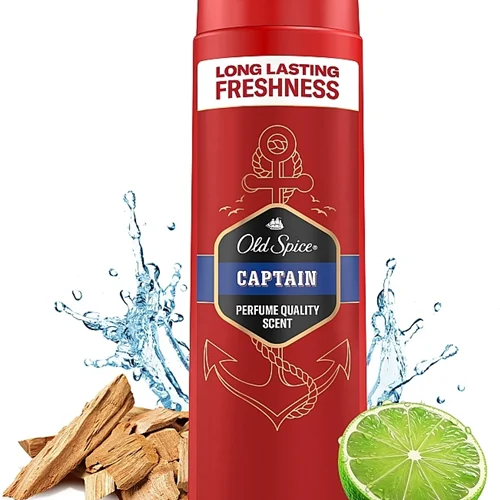 شامپو سر و بدن اولد اسپایس 3 در 1 مدل CAPTAIN رایحه اقیانوس 400 میل – old spice
