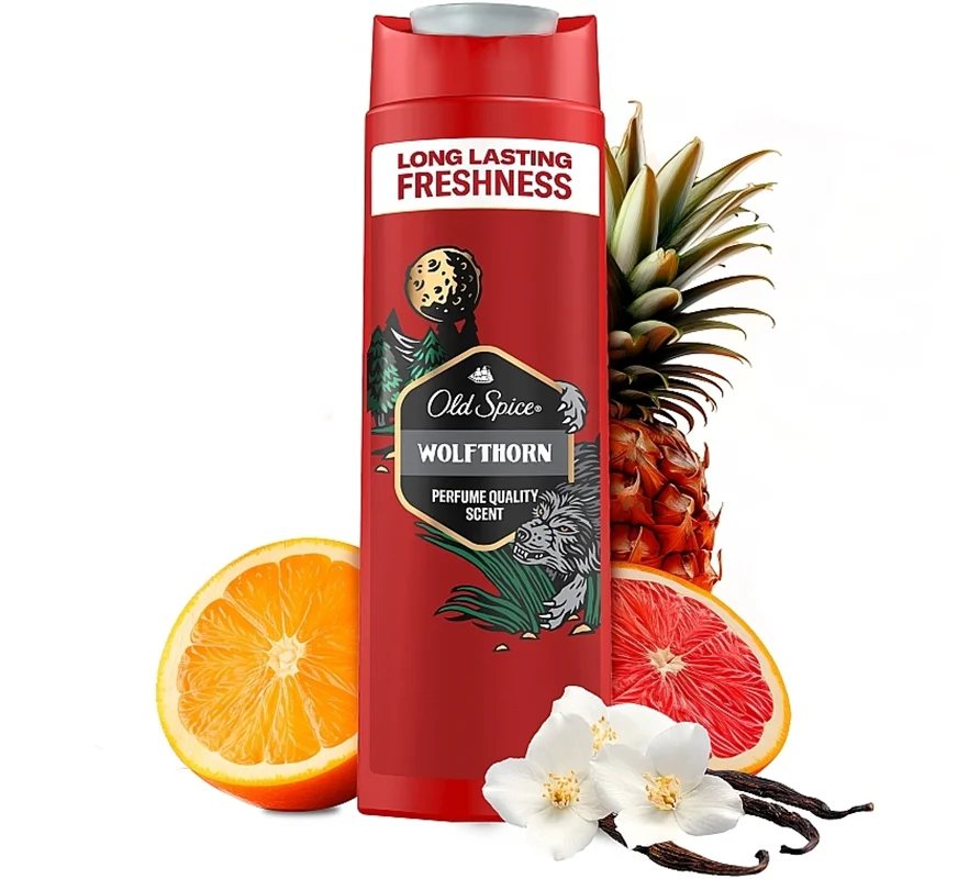 شامپو سر و بدن الداسپایس مدل ولف ترون WOLFTHORN حجم ۴۰۰میل