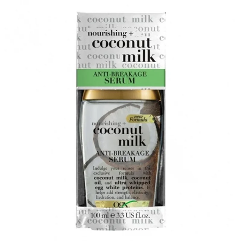 سرم ضد موخوره شیر نارگیل او جی ایکس ogx coconut milk anti breakage serum