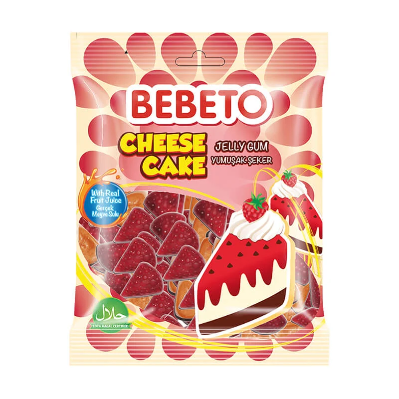 پاستیل ببتو BEBETO مدل چیز کیک ۸۰ گرمی