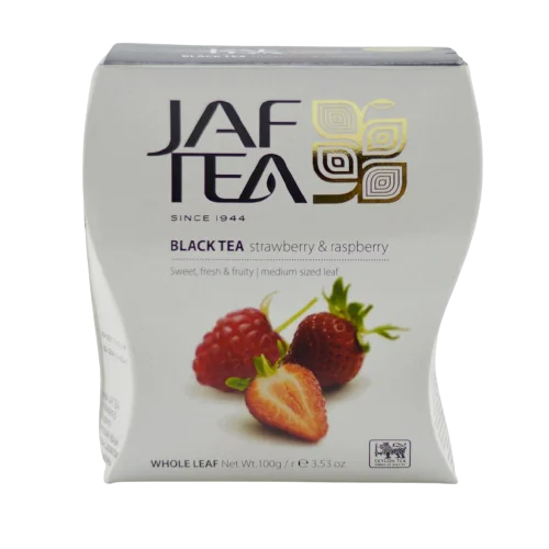 چای جف تی Jaf Tea مدل Strawberry & Raspberry