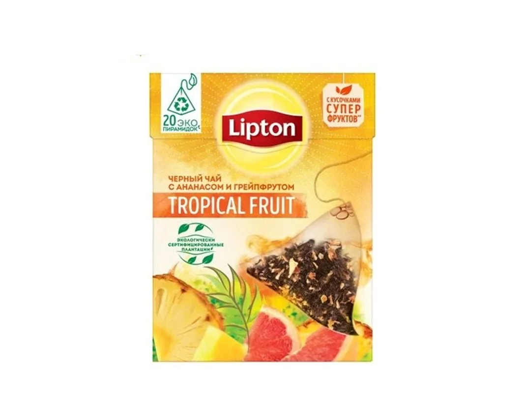 چای لیپتون Lipton مدل Tropical Fruit بسته 20 عددی