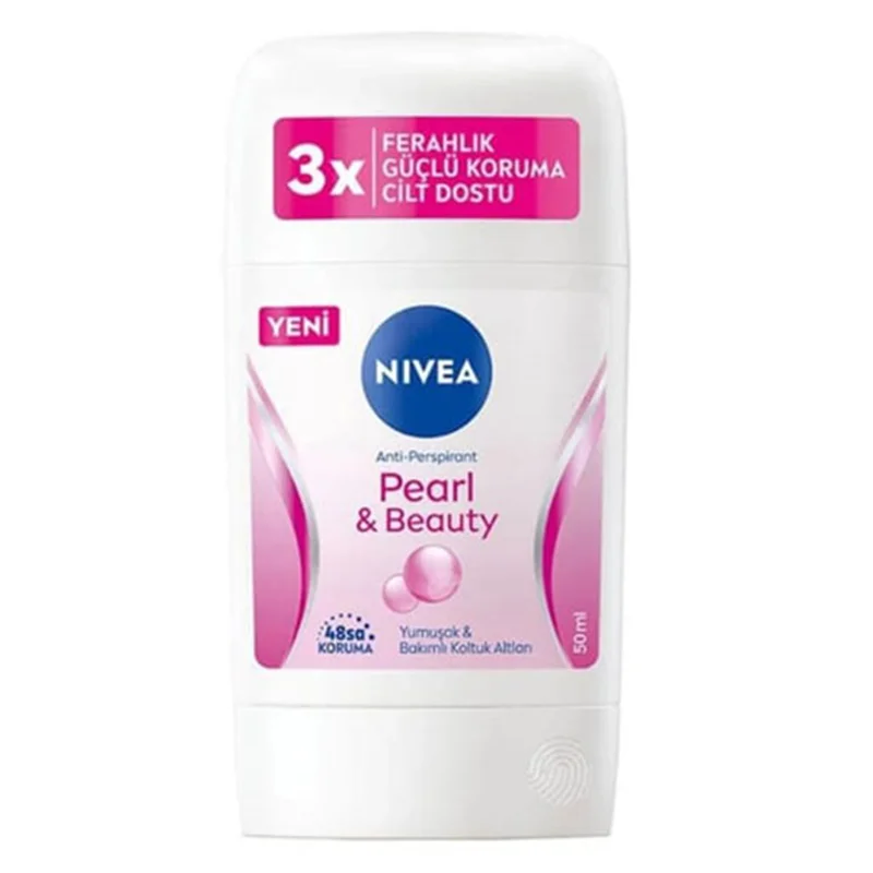 مام استیکی زنانه پرل بیوتی نیوا Nivea Pearl Beauty  50Ml
