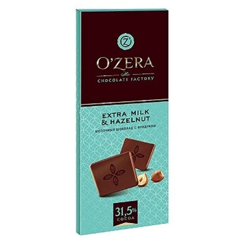 شکلات شیری با فندق 31.5% اوزرا O’Zera