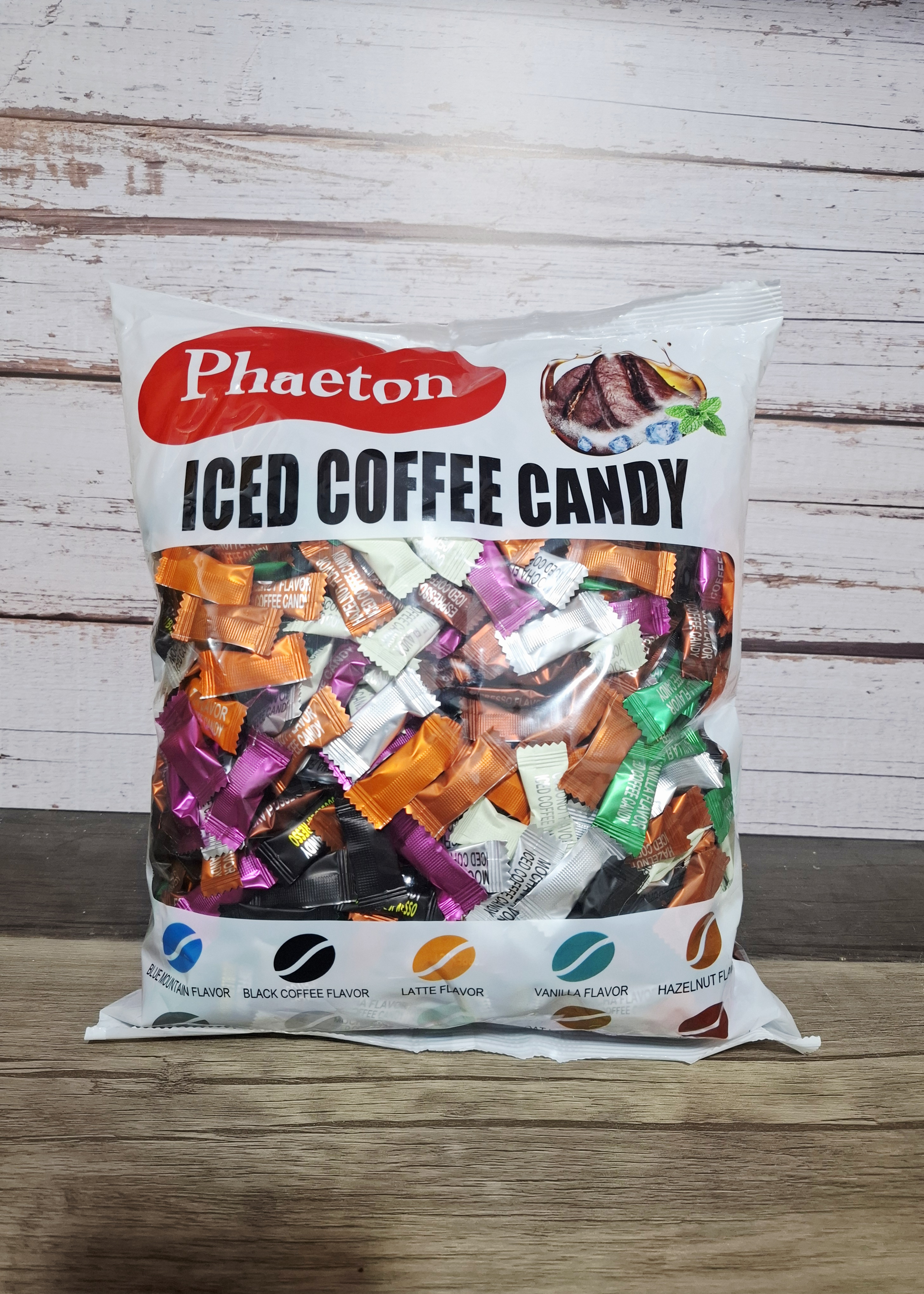 قرص قهوه کافی کندی نعنایی (خنک) میکس  یک کیلوگرم _  Phaeton ICED Coffee Candy