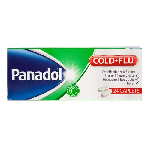 قرص سرماخوردگی و آنفولانزا پانادول Panadol Cold+Flu بسته 24 عددی