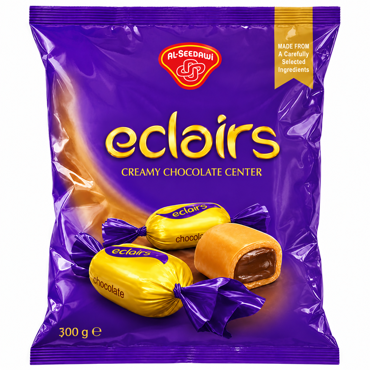 تافی شکلاتی اکلیرز 300 گرم _ الصیداوی سفارش کویت